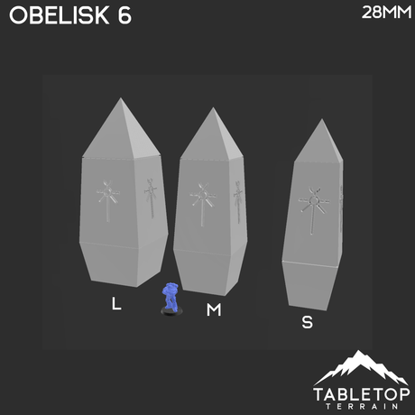 Tabletop Terrain Terrain Necron Obelisks - 40k Necron Terrain