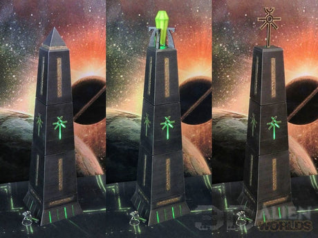 Tabletop Terrain Terrain Necron Obelisks - 40k Necron Terrain