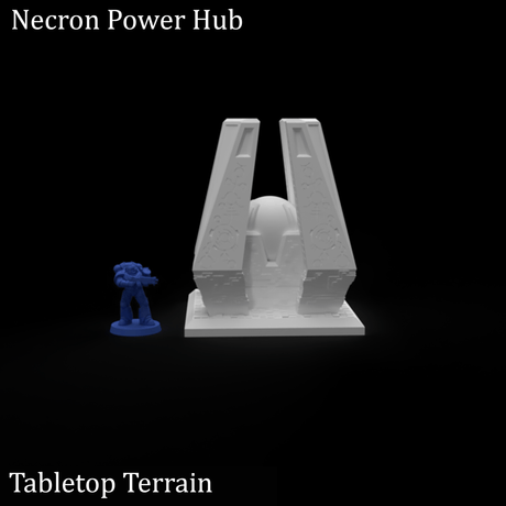 Tabletop Terrain Terrain Necron Power Hub - 40k Necron Terrain