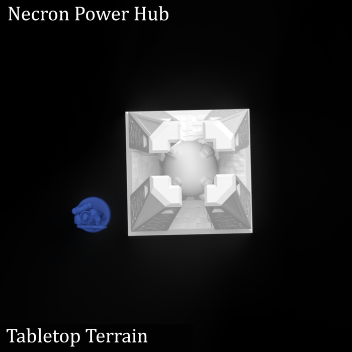 Tabletop Terrain Terrain Necron Power Hub - 40k Necron Terrain Tabletop Terrain