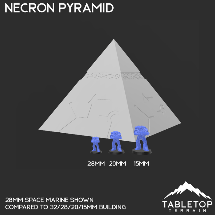 Tabletop Terrain Terrain Necron Pyramid - 40k Necron Terrain