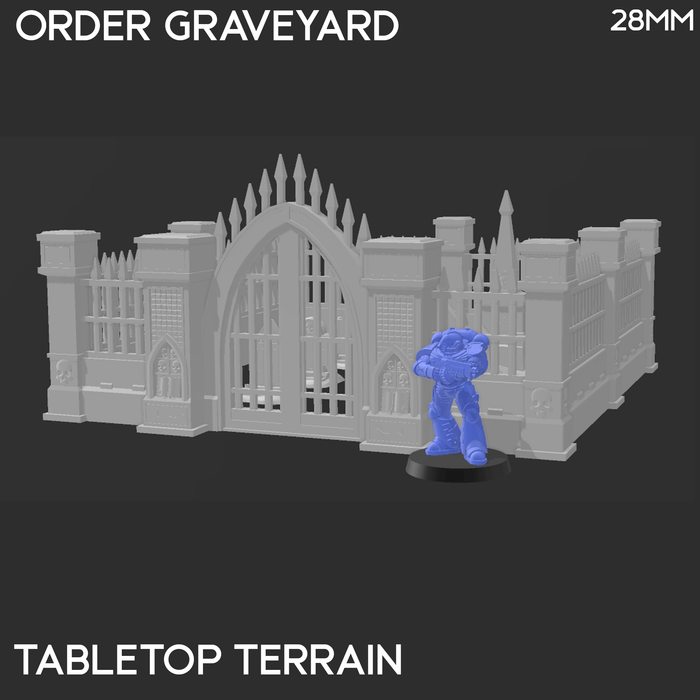 Tabletop Terrain Terrain Order Graveyard - 40k Terrain Tabletop Terrain