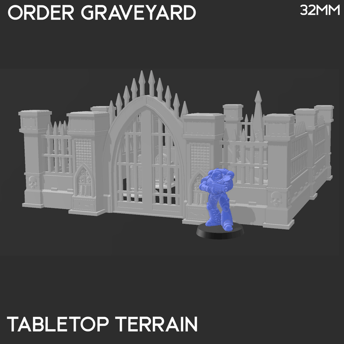 Tabletop Terrain Terrain Order Graveyard - 40k Terrain
