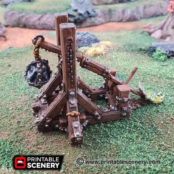 Tabletop Terrain Terrain Plague Thrower Catapult - Siege Equipment