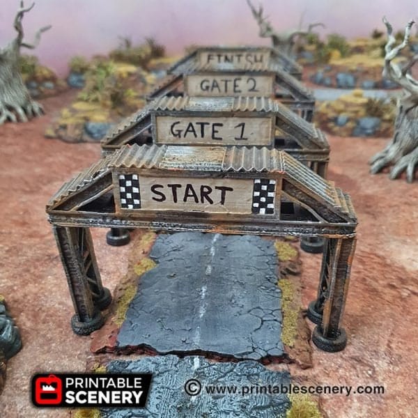 Tabletop Terrain Terrain Race Checkpoint - Apocalyptic Terrain