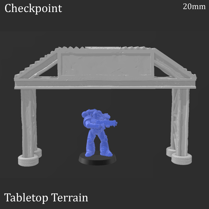 Tabletop Terrain Terrain Race Checkpoint - Apocalyptic Terrain