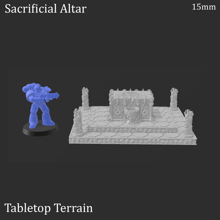 Tabletop Terrain Terrain Sacrificial Altar - Demon Fantasy Terrain