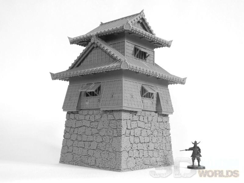 Tabletop Terrain Terrain Samurai Castle Corner Tower Tabletop Terrain