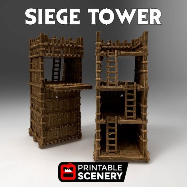 Tabletop Terrain Terrain Siege Tower - Siege Equipment Tabletop Terrain