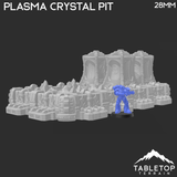 Tabletop Terrain Terrain Sithic Outpost Plasma Crystal Pit & Missile Sentry Tower - 40k Terrain