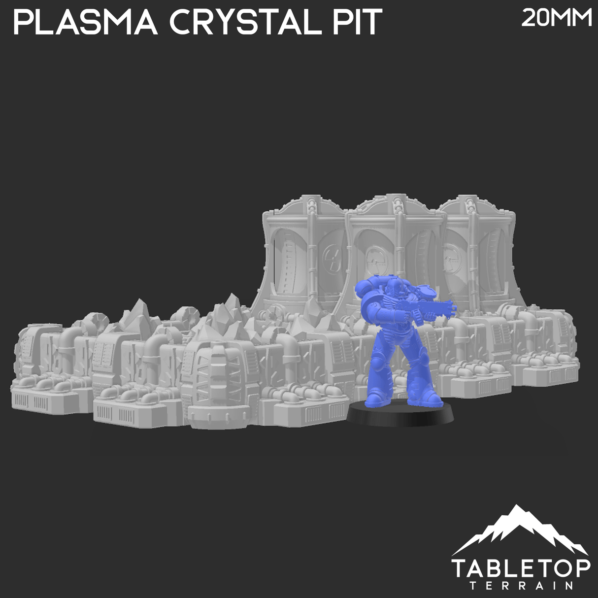 Tabletop Terrain Terrain Sithic Outpost Plasma Crystal Pit & Missile Sentry Tower - 40k Terrain