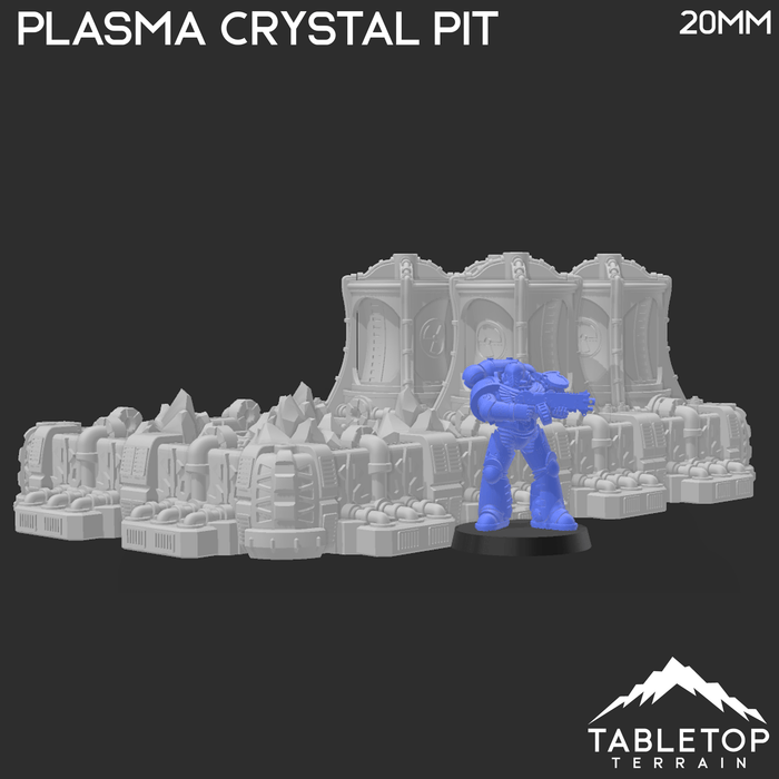 Tabletop Terrain Terrain Sithic Outpost Plasma Crystal Pit & Missile Sentry Tower - 40k Terrain Tabletop Terrain
