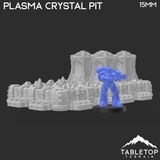 Tabletop Terrain Terrain Sithic Outpost Plasma Crystal Pit & Missile Sentry Tower - 40k Terrain