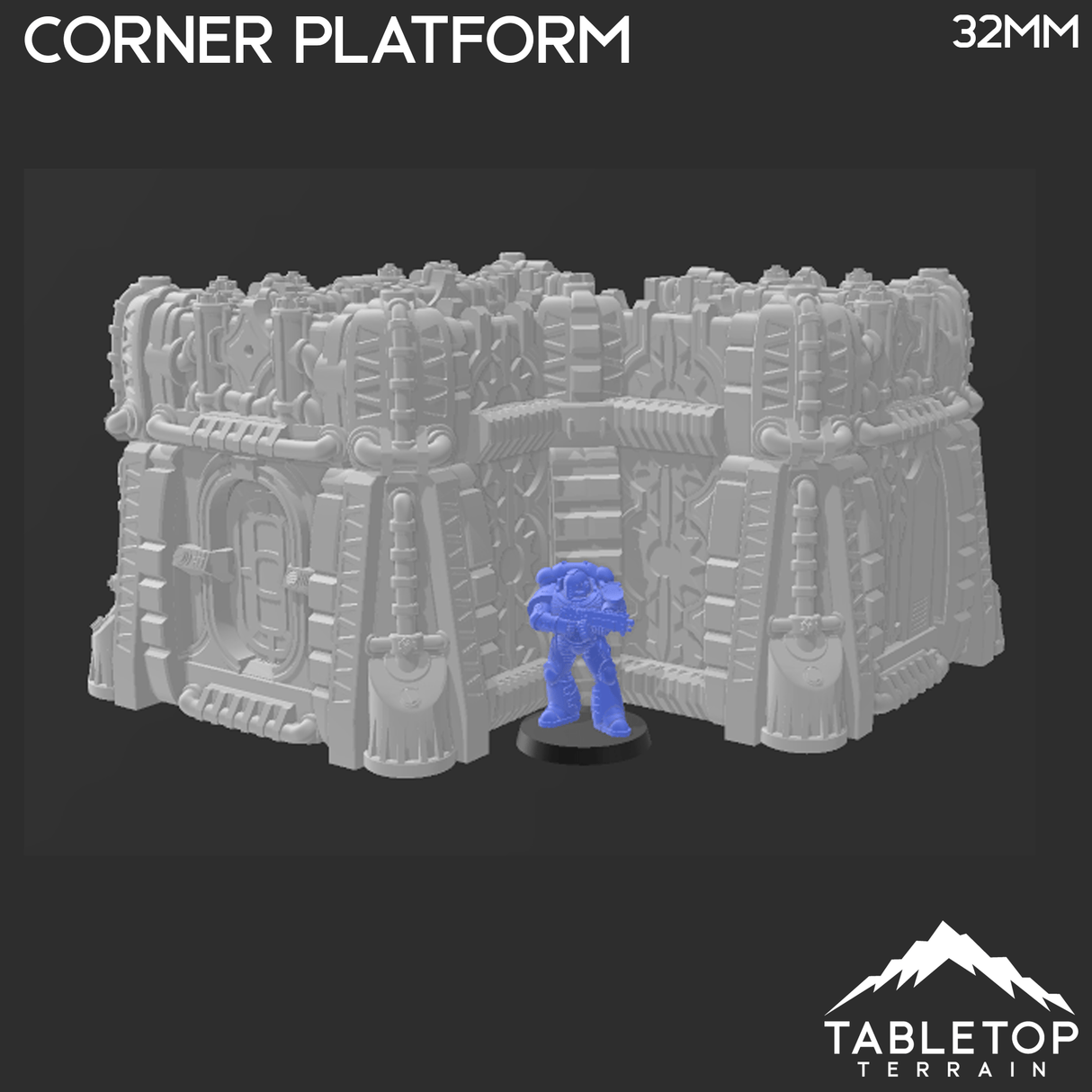 Tabletop Terrain Terrain Sithic Outpost Platforms and Armored Tower - 40k Terrain