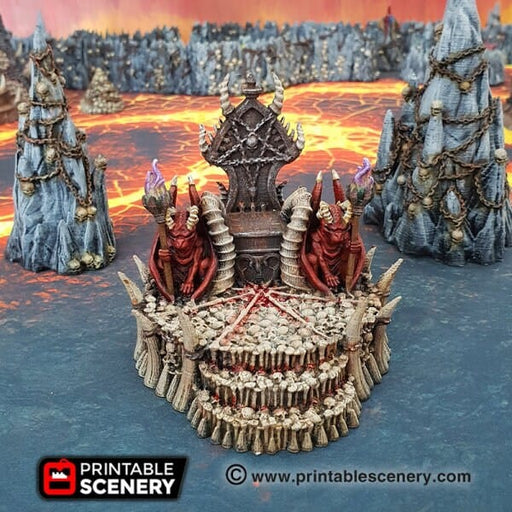 Tabletop Terrain Terrain Skull Throne - Demon Fantasy Terrain