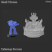 Tabletop Terrain Terrain Skull Throne - Demon Fantasy Terrain Tabletop Terrain