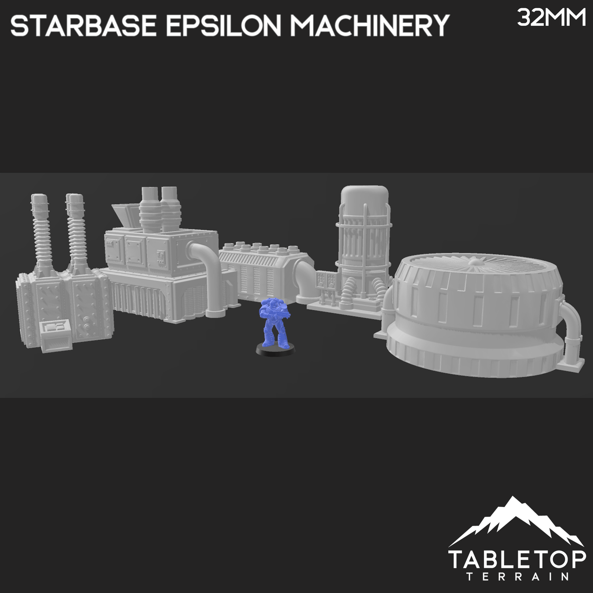 Tabletop Terrain Terrain Starbase Epsilon Machinery - Grimdark UnderNidus Terrain