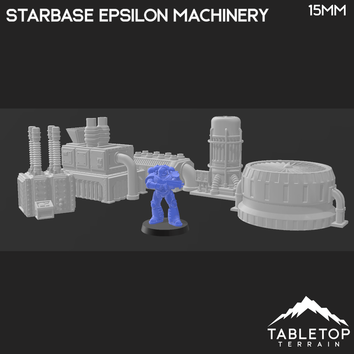 Tabletop Terrain Terrain Starbase Epsilon Machinery - Grimdark UnderNidus Terrain