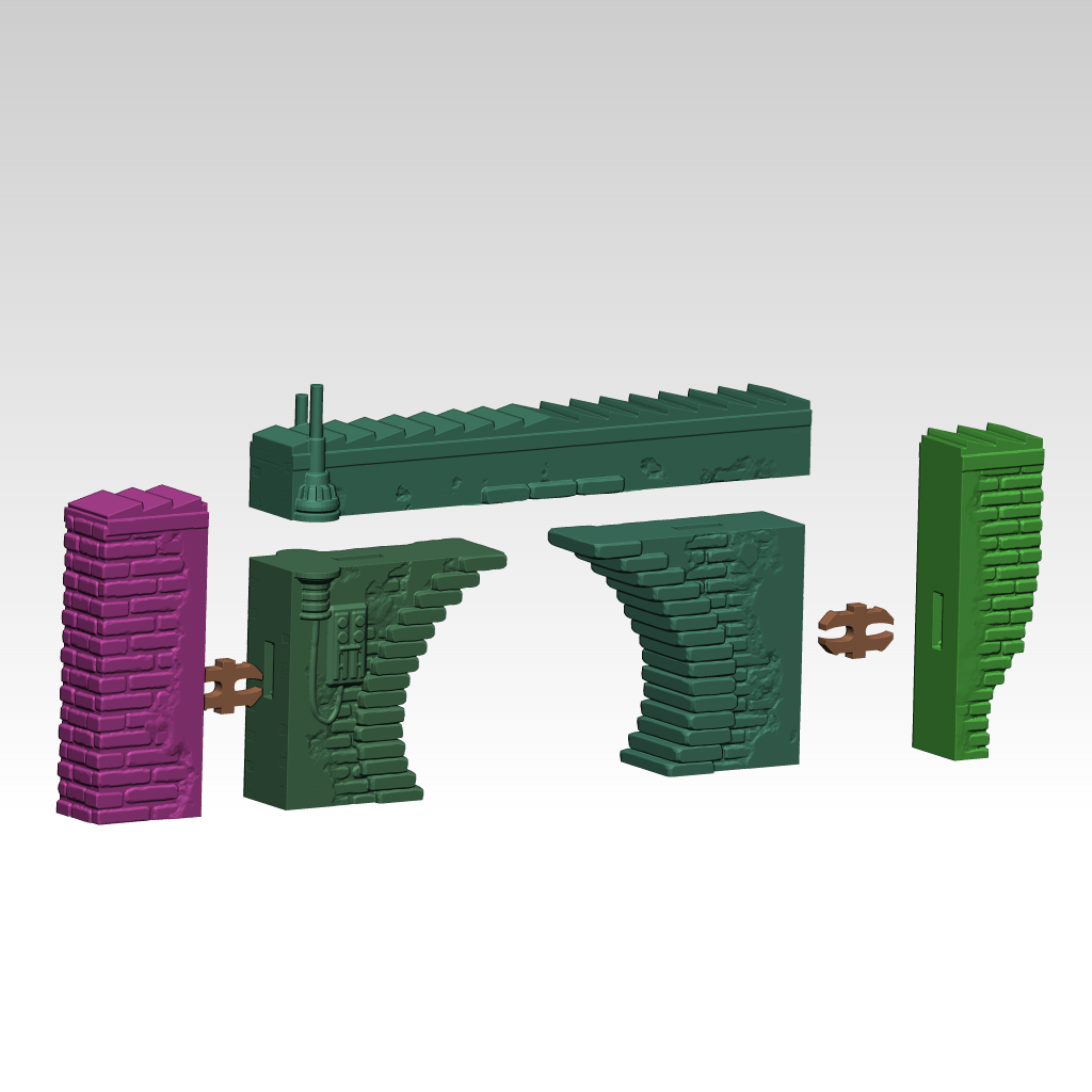 Tabletop Terrain Terrain Street Arches - Ord Ferrum