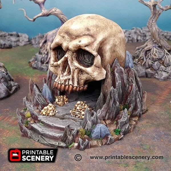 Tabletop Terrain Terrain Titan Skull Cave - Fantasy Terrain