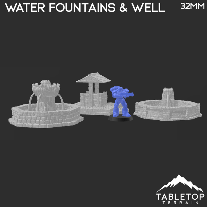 Tabletop Terrain Terrain Ulvheim Fountains - Fantasy Terrain