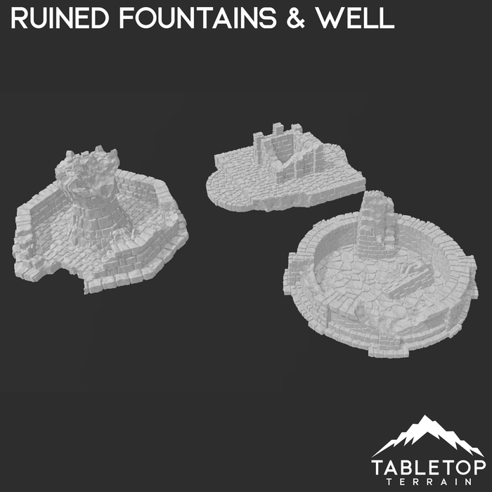 Tabletop Terrain Terrain Ulvheim Fountains - Fantasy Terrain