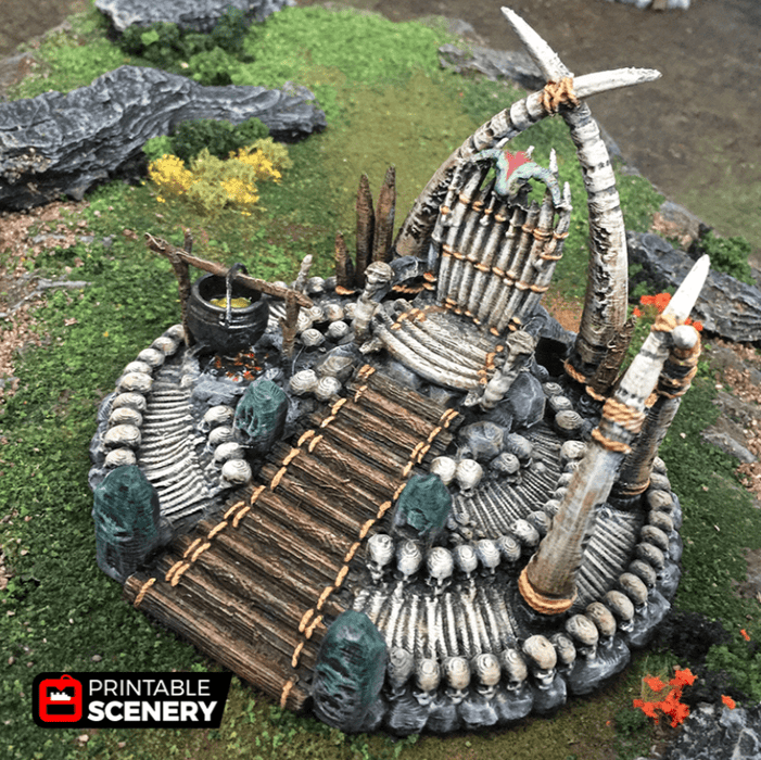 Tabletop Terrain Terrain War Boss Throne - Tribal Terrain