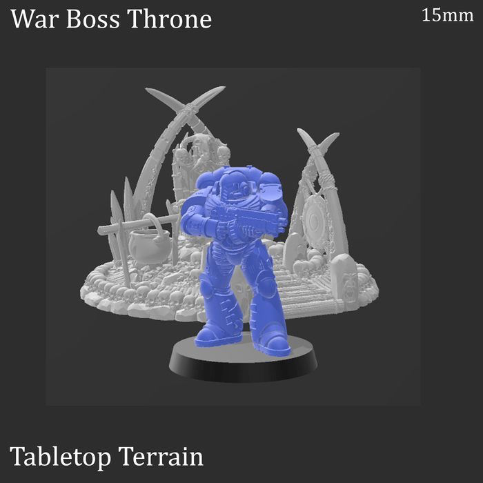 Tabletop Terrain Terrain War Boss Throne - Tribal Terrain