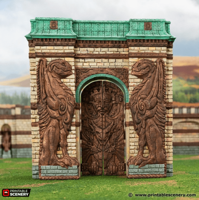 Tabletop Terrain Terrain Wrymway Gate - Rise of the Halflings - Fantasy Terrain