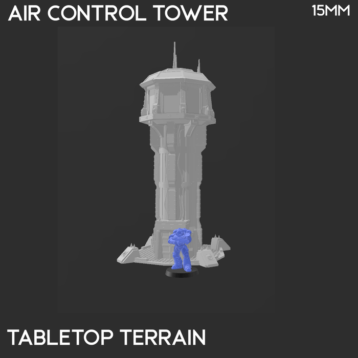 Tabletop Terrain Tower Air Control Tower - 40k Terrain