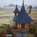 Tabletop Terrain Tower Evil Sorcerer's Tower - Elven Fantasy Tower Tabletop Terrain