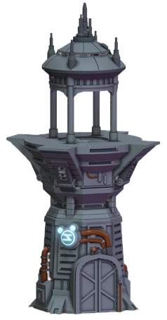 Tabletop Terrain Tower Industrial Watchtower - Star Wars Legion Futuristic Tower