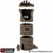 Tabletop Terrain Tower Ruined King's Round Tower - Country & King - Fantasy Historical Building