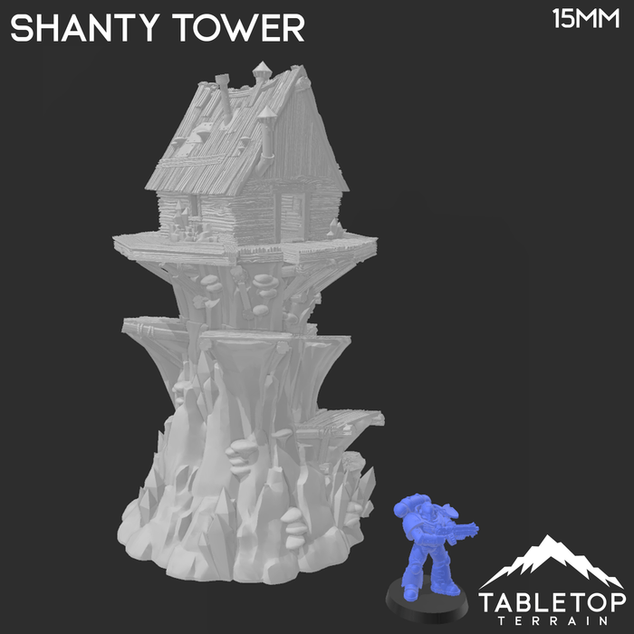 Tabletop Terrain Tower Shanty Tower - Fantasy Tower Tabletop Terrain