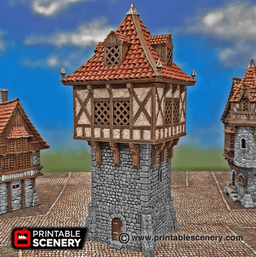 Tabletop Terrain Tower Winterdale Watchtower - Fantasy Tower Tabletop Terrain