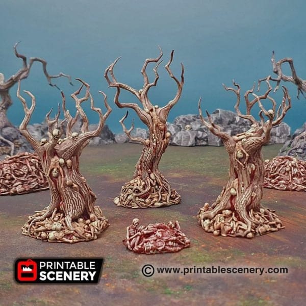Tabletop Terrain Trees Blood Trees - Scatter Terrain
