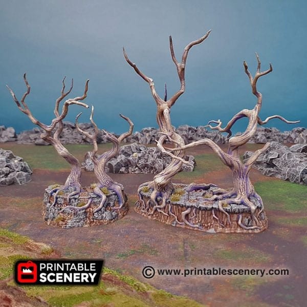 Tabletop Terrain Trees Gloomy Gully - Trees - Fantasy Scatter Terrain