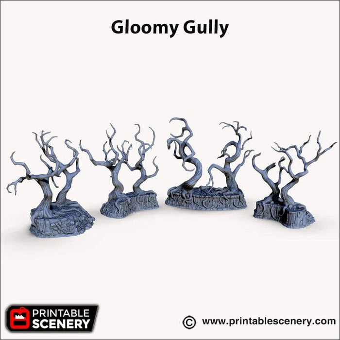 Tabletop Terrain Trees Gloomy Gully - Trees - Fantasy Scatter Terrain Tabletop Terrain