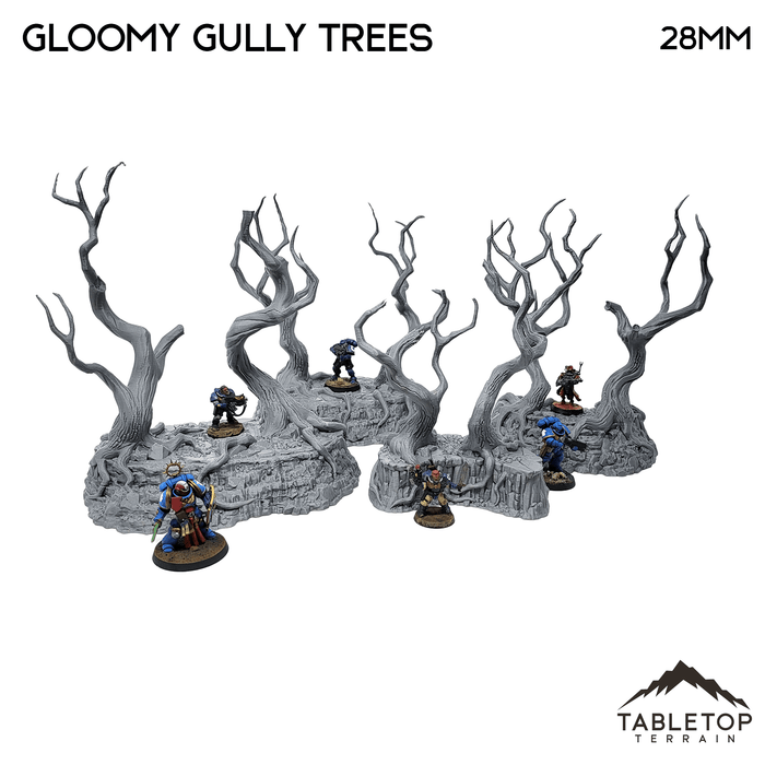 Tabletop Terrain Trees Gloomy Gully - Trees - Fantasy Scatter Terrain