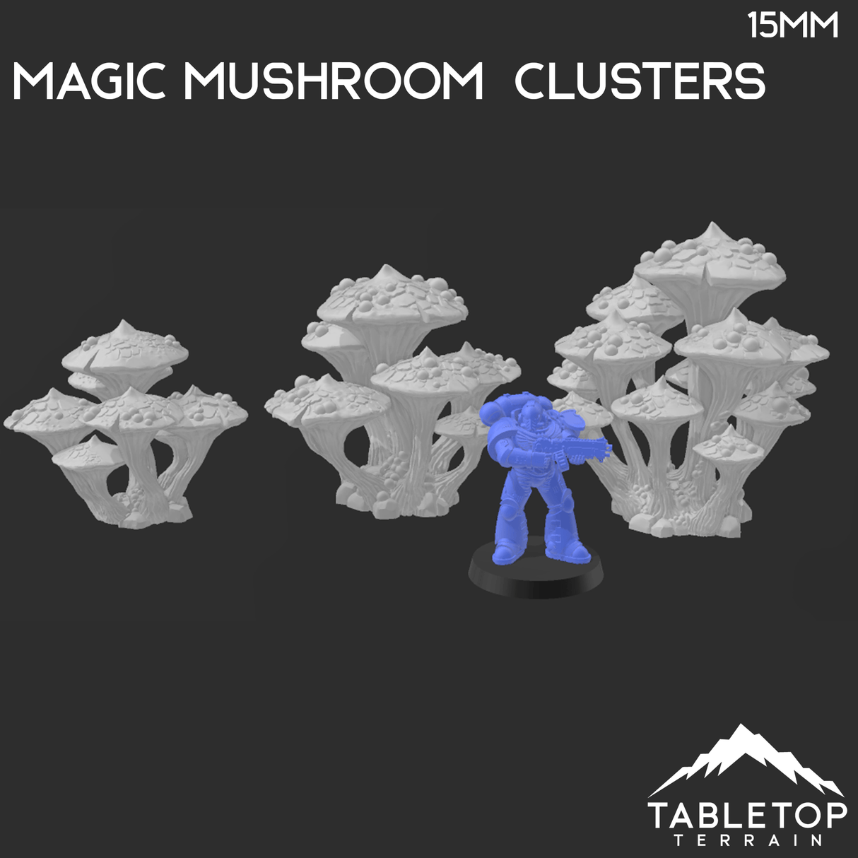 Tabletop Terrain Trees Magic Mushroom Clusters - Fantasy Scatter Terrain / Trees