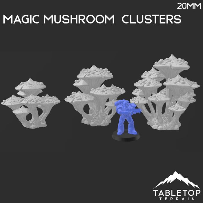Tabletop Terrain Trees Magic Mushroom Clusters - Fantasy Scatter Terrain / Trees