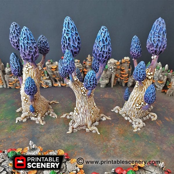 Tabletop Terrain Trees Mesmerizing Morels - Fantasy Scatter Terrain / Trees