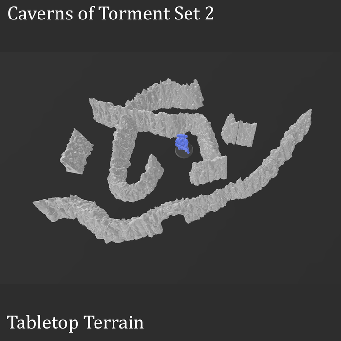 Tabletop Terrain Walls Caverns of Torment - Fantasy Scatter Terrain