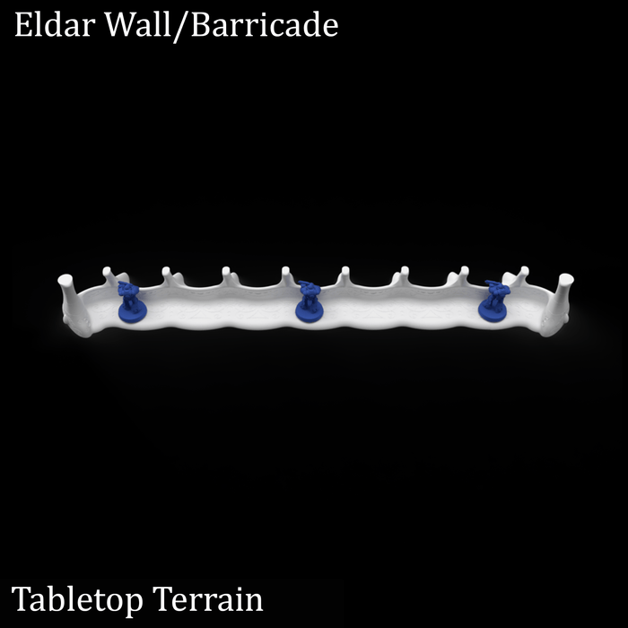 Tabletop Terrain Walls Eldar Walls / Barricades - 40k Eldar Terrain