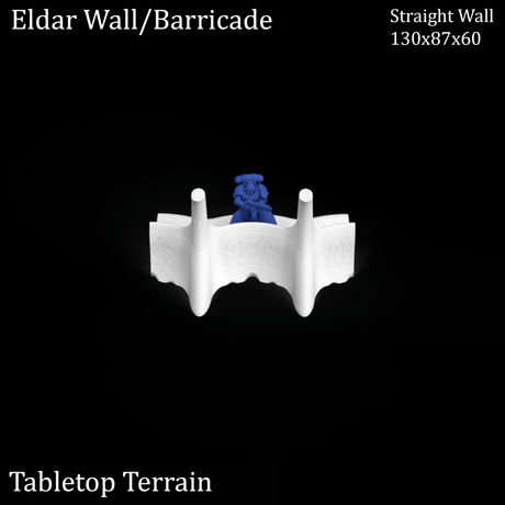 Tabletop Terrain Walls Eldar Walls / Barricades - 40k Eldar Terrain