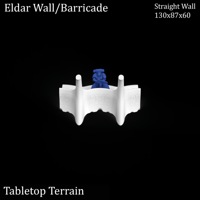 Tabletop Terrain Walls Eldar Walls / Barricades - 40k Eldar Terrain