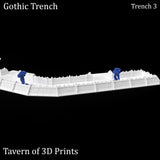 Tabletop Terrain Walls Gothic Trench - 40k Terrain