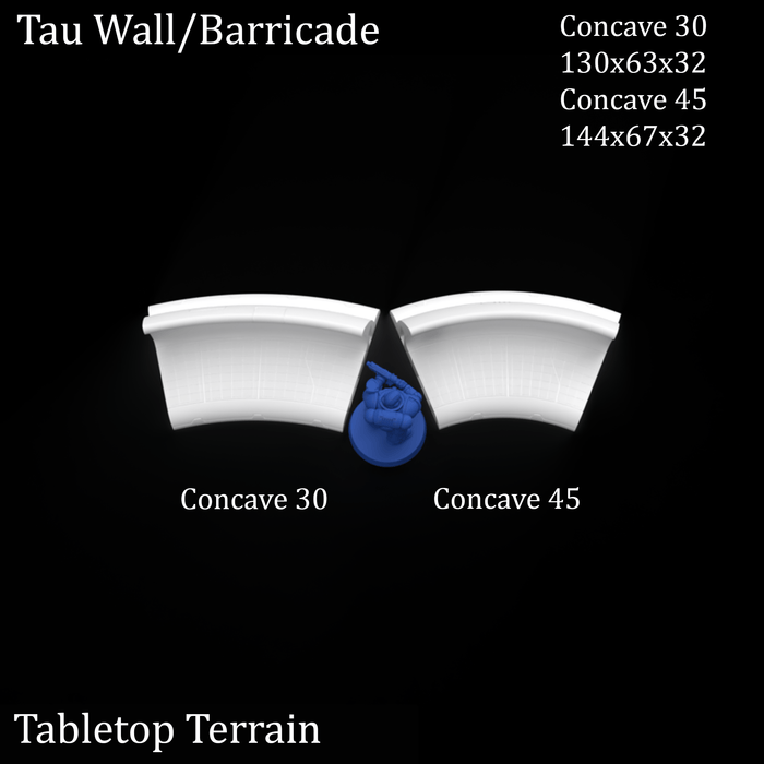 Tabletop Terrain Walls Tau Walls / Barricades - 40k Tau Terrain