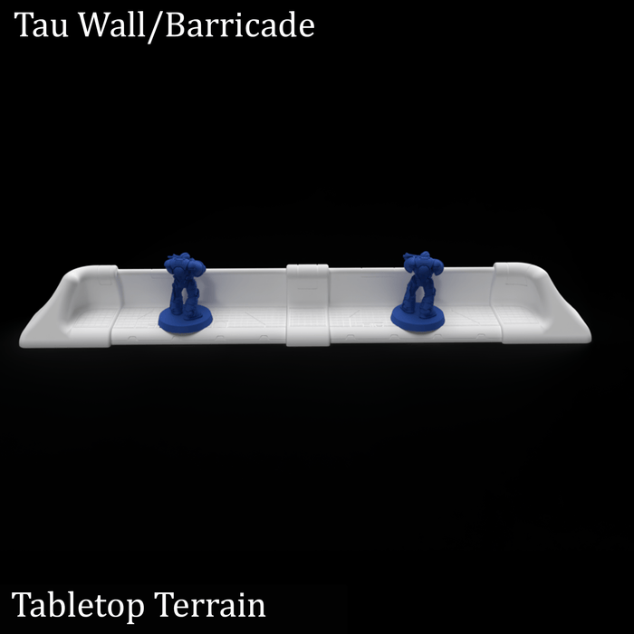 Tabletop Terrain Walls Tau Walls / Barricades - 40k Tau Terrain